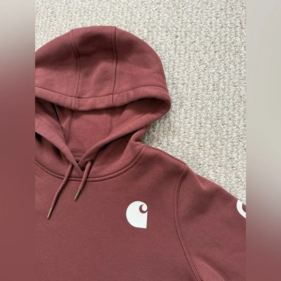 Women’s Carhartt Burgundy Hoodie - Picture 2 of 6